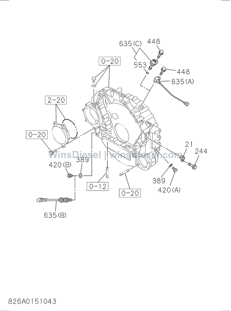 Isuzu 4HK1 electrical control and other parts parts diagram 4HK1-XYSA02-382601 for Hitachi ZX200-3