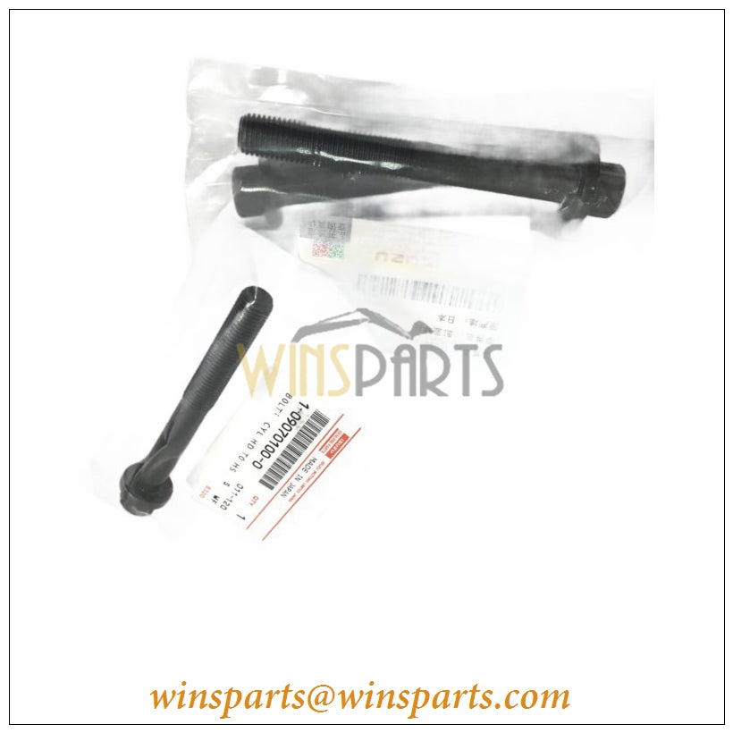 Isuzu 1-09070100-0 1090701000 Cylinder Head Bolt Long Type 6BG1 