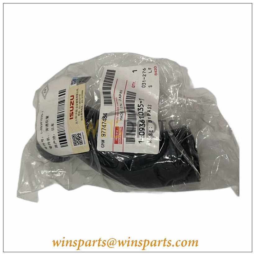 Isuzu 1-09361035-1 1093610351 Water Pump Bypass Hose 6HK1 Engine 