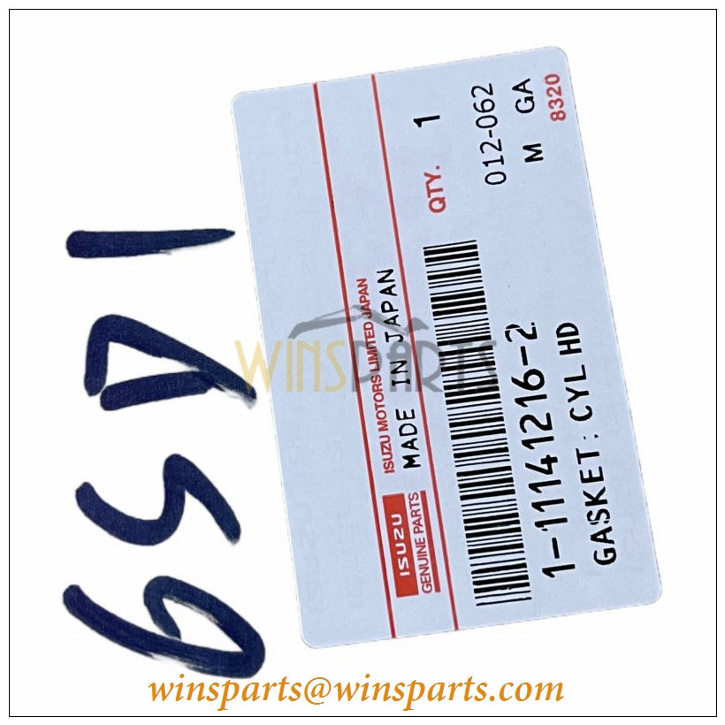 Isuzu 1-11141216-2 1111412162 Cylinder Head Gasket 6SD1 Engine 