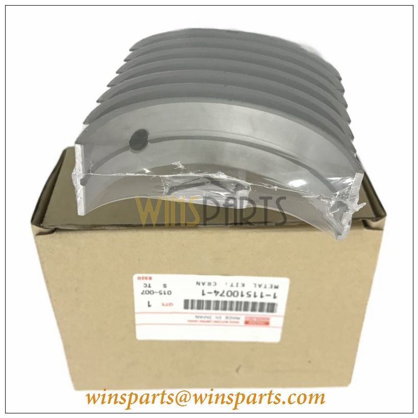 Isuzu 1-11510074-1 1115100741 Main Bearing Set STD 4BG1 Engine 