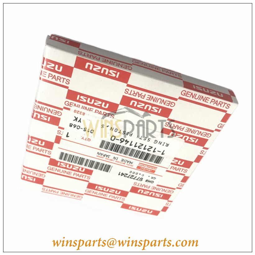 1-12121146-0 1121211460 6UZ1 KOLBENRINGSATZ Isuzu Hitachi