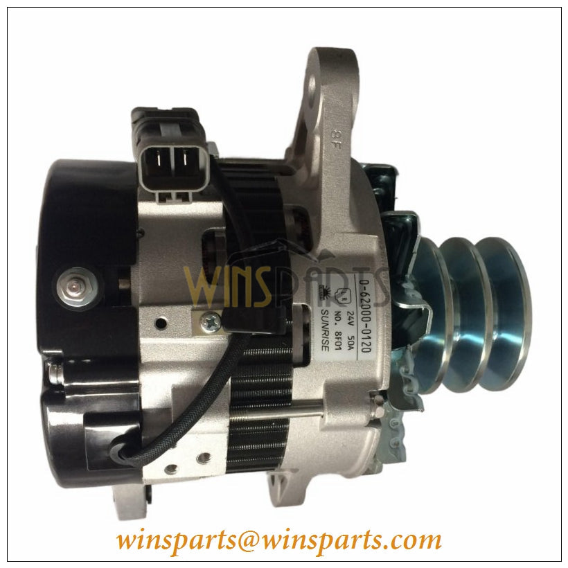 Isuzu 1-81200603-0 1812006030 6HK1 6UZ1 GENERATOR ASM 24V-50A 