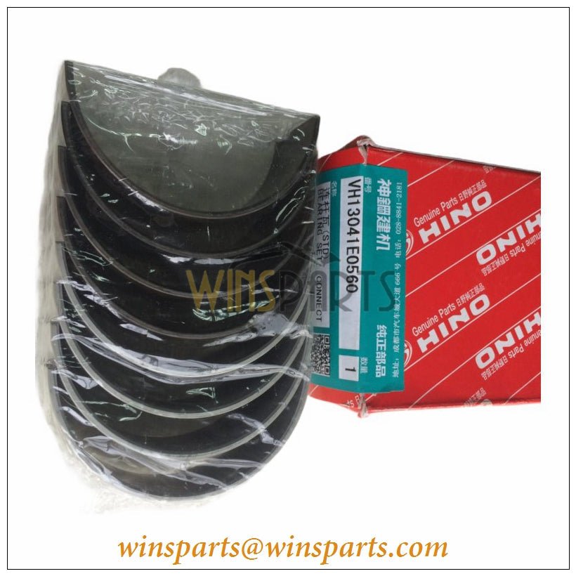 13041-E0560 Hino J05E Connecting Rod Bearing Set STD Kobelco SK200-8 SK210-8 SK250-8 SK260-8