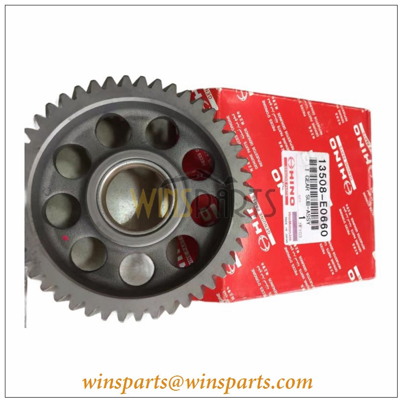 13581-E0190 Hino J05E J08E Idle Gear Shaft Tension Gear Shaft Kobelco SK200-8 SK210-8 SK250-8 SK260-8