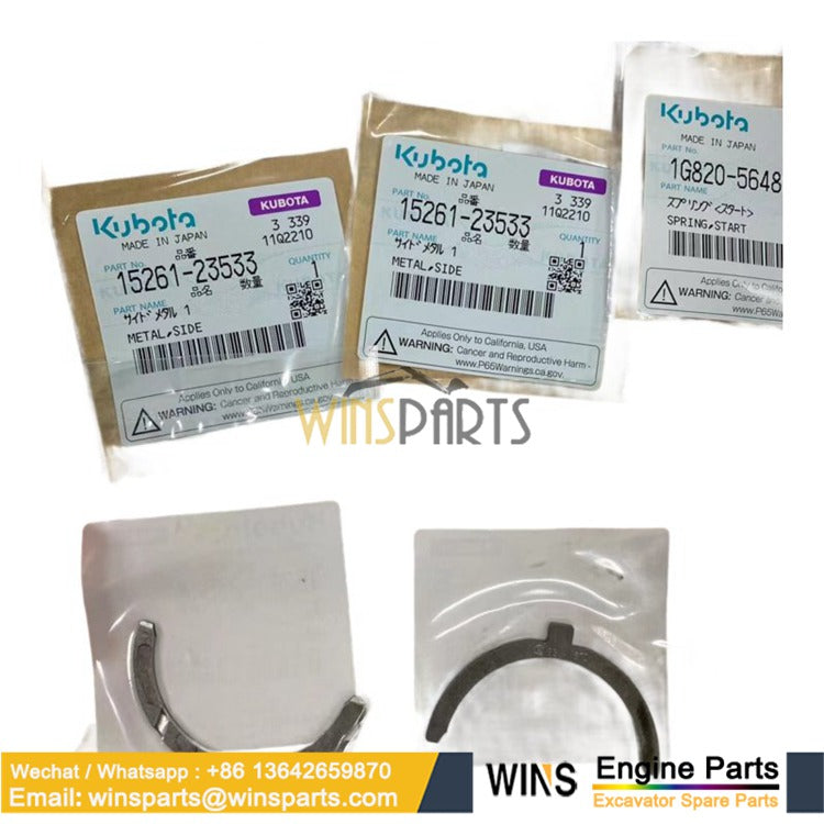 15261-23533 Main Bearing Thrust Washer Kubota D950 V1200 B1750 B7100 B8200