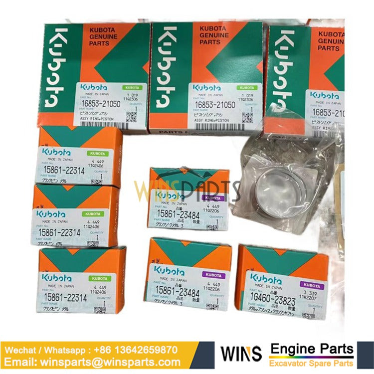 16583-21050 Ring Set Piston STD Kubota D1005 V1305 B2100 B2410 B7500