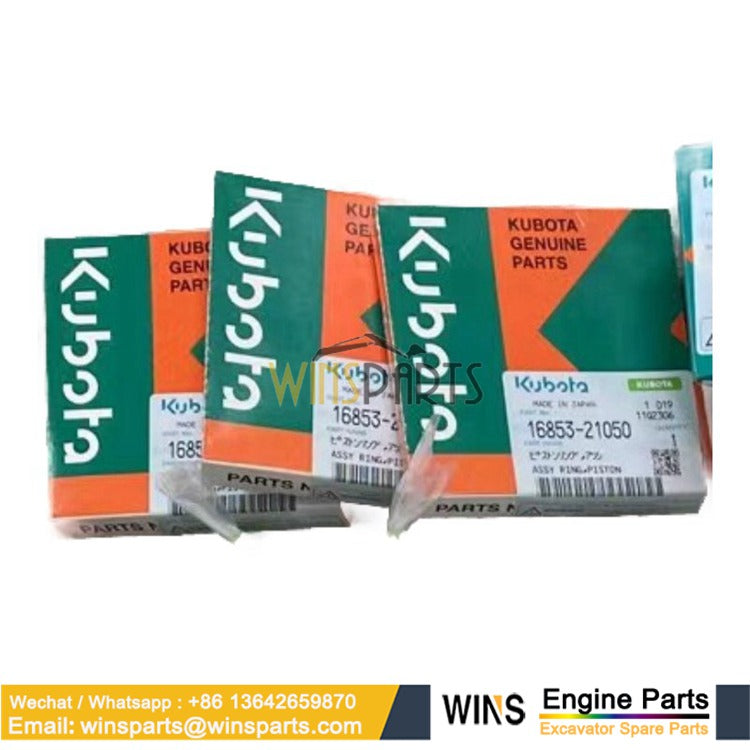 16853-21050 Ring Set Piston STD Kubota D722 D782 G2160 GR2100 ZD18