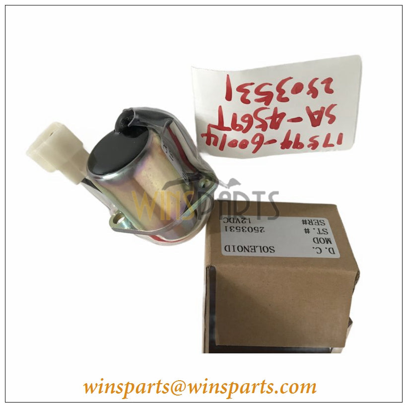 17594-60014 SA-4569T 2503531 YANMAR Shut-off Solenoid
