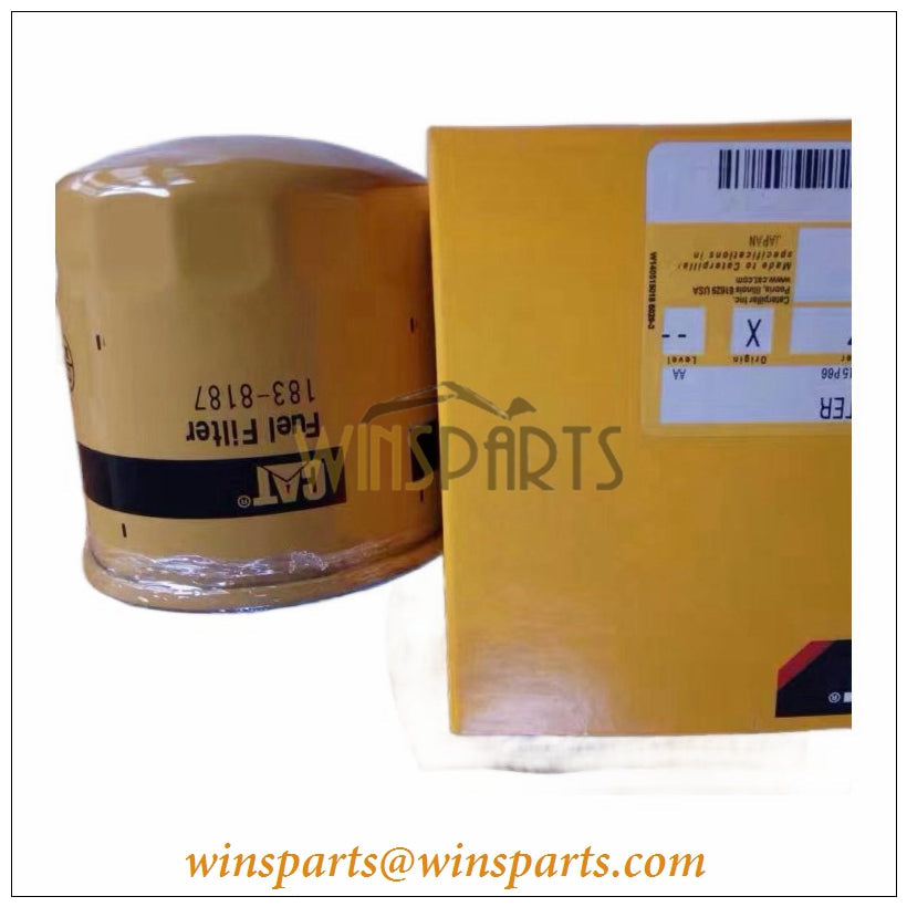 183-8187 1838187 Caterpillar Fuel Filter Advanced High Efficiency Mini Hydraulic Excavators 305.5 306 307C 307D 308Cwith 4M40 engine