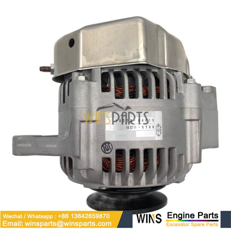 19279-64013 102211-5700 Alternator 12V 40A Kubota V1505 V2203 L3010 L35 B2910 KX91-2