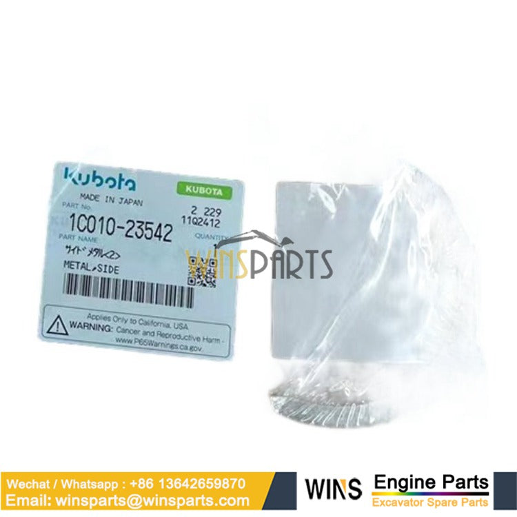 1C010-23542 Metal Side Thrust Kubota V3300 V3600 Main Bearing Case side