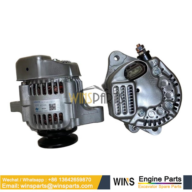 1G740-64011 Alternator Assy 12V 40A Kubota V2203 V2403 L4310 L4610 KX121-2