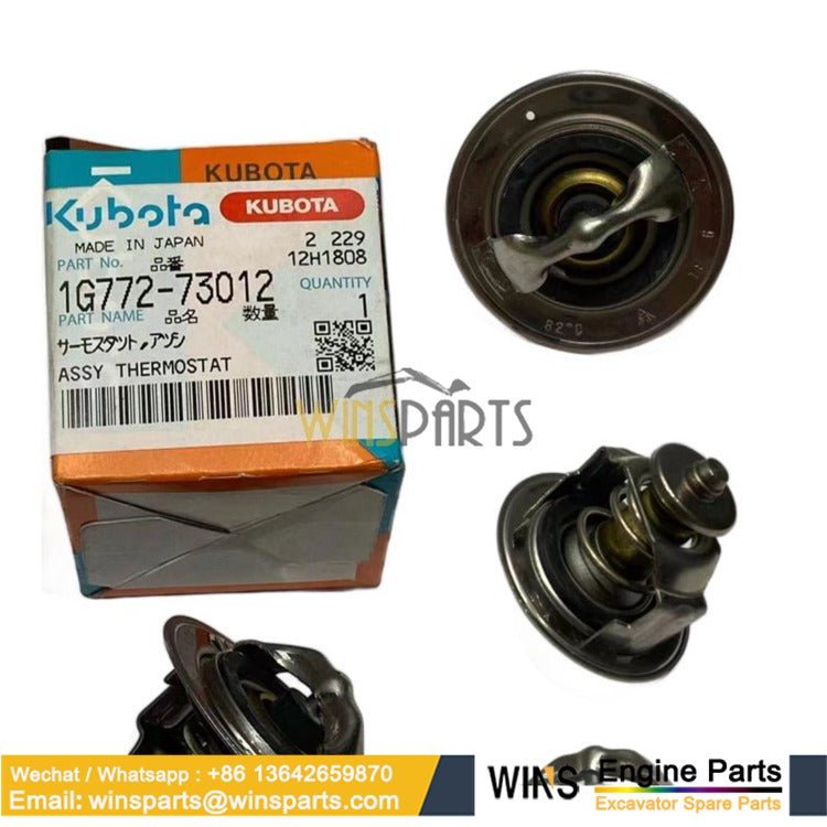 1G772-73012 Thermostat Kubota V3307-DI V3800-DI Engines