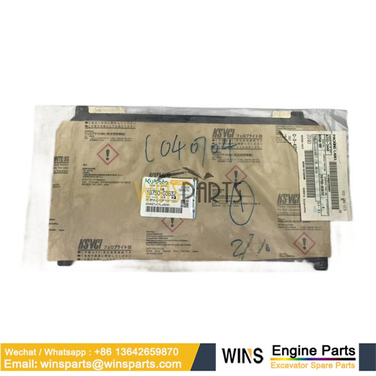 1G7750-03632 Gasket Cylinder Head Kubota D1703-M D1803-M L3301 L3901