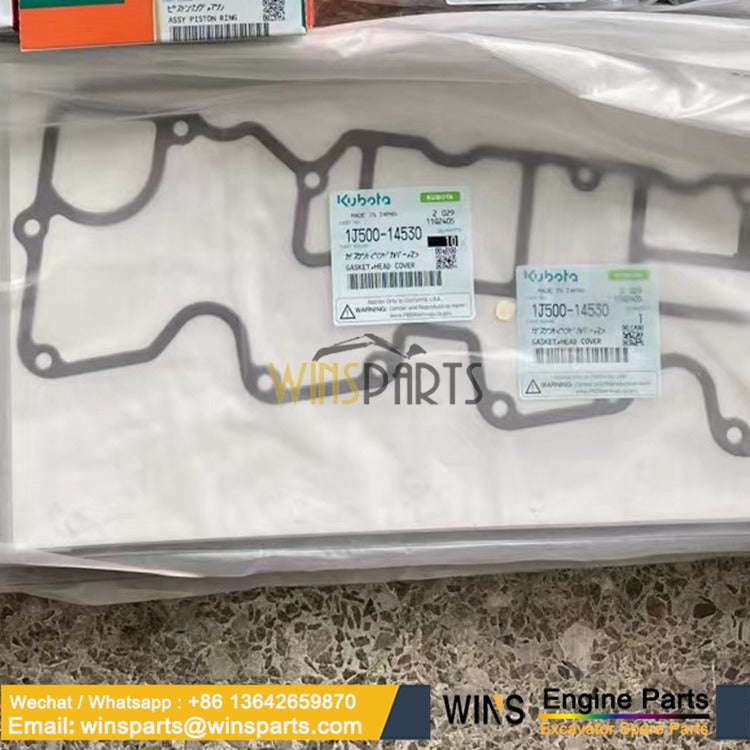 1J500-14530 VALVE COVER GASKET Kubota V3800-DI V3800-CR-TI Engines