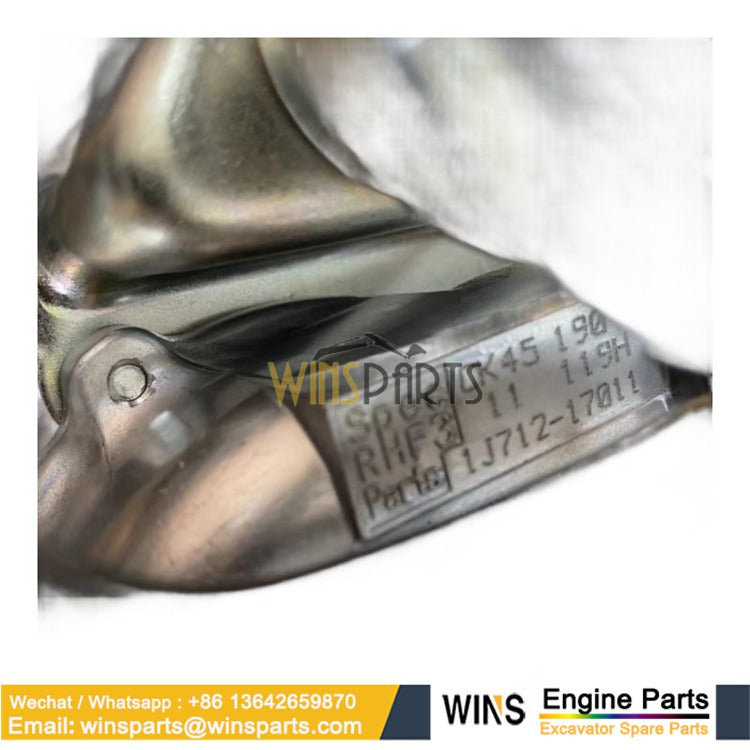 1J712-17011 Turbocharger Kubota V2607 V2607T 