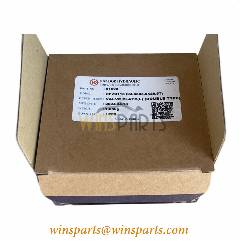 2052073 Valve Plate Left HPV118 Main Pump Hitachi ZX200-3 ZX210-3 ZX240-3 ZX280-3