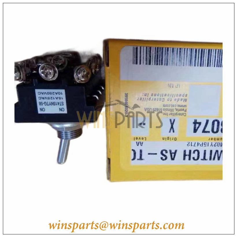283-3074 2833074 Caterpillar Toggle Switch 32V, 4 Pole 311C 312D 320D 330D 345C