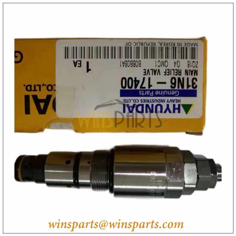 31N6-17400 Main Relief Valve Hyundai R140LC-7 R210LC-7 R290LC-7