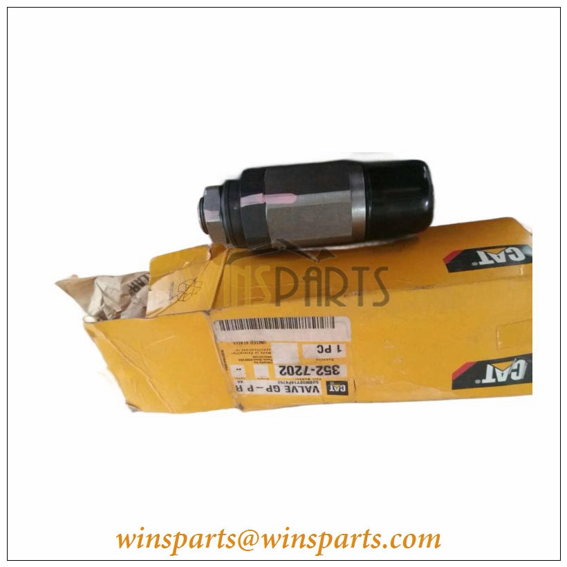 352-7202 3527202 Caterpillar Pilot Operated Relief Valve 345C 345D 349D 374D 390D