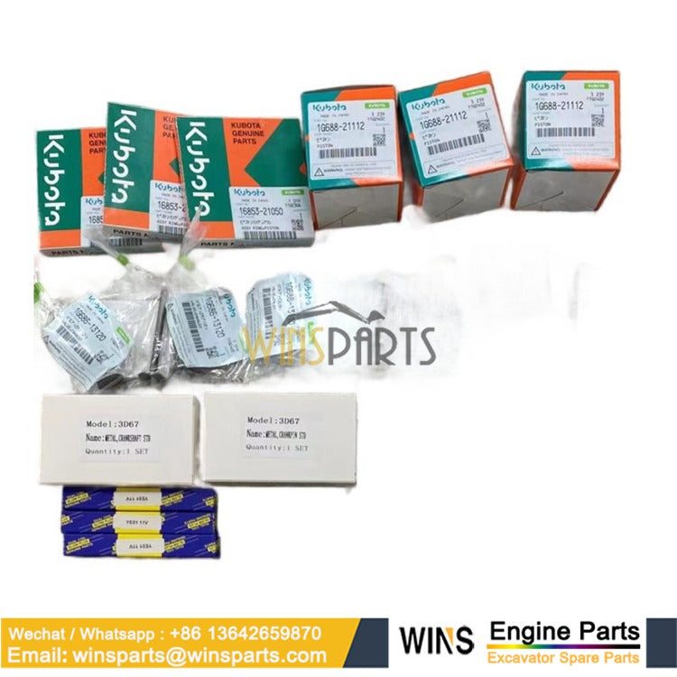 3D67 PC18 ENGINE PARTS Kubota PC18 PC17 PC16