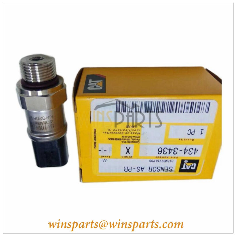 434-3436 4343436 Caterpillar Pilot Pump Pressure Sensor 320D 323D 329D 336D 349D