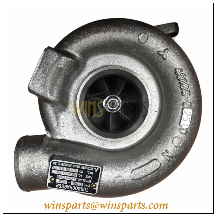 49185-01050 Mitsubishi 6D34T Engine Turbocharger KOBELCO SK200-6 SK200-5 SK230
