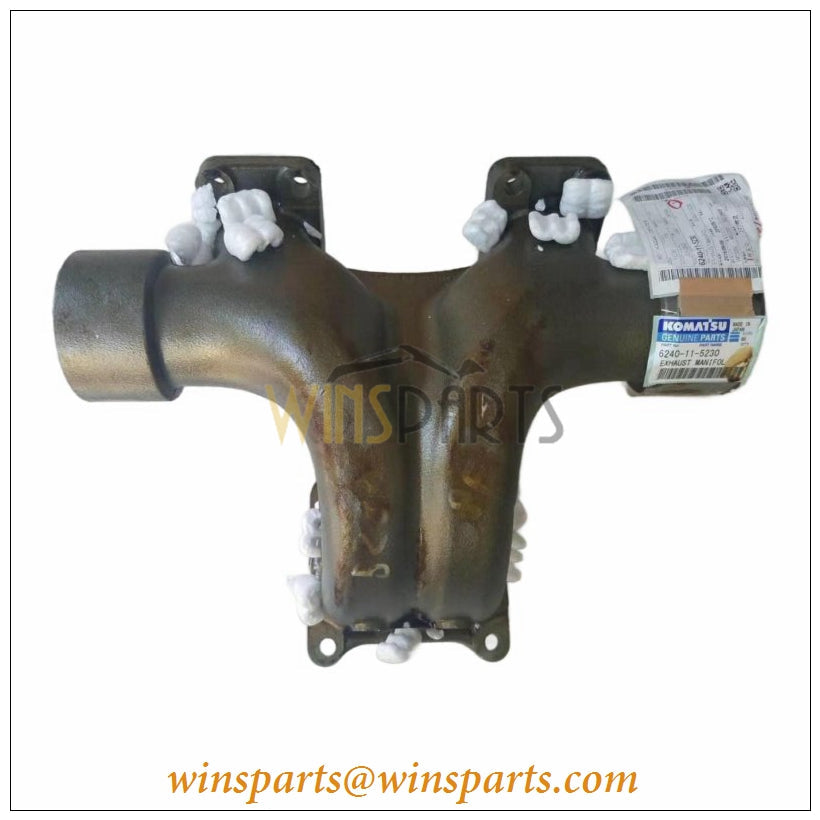 6240-11-5230 Komatsu Center Exhaust Manifold  6D170 Engine PC1250