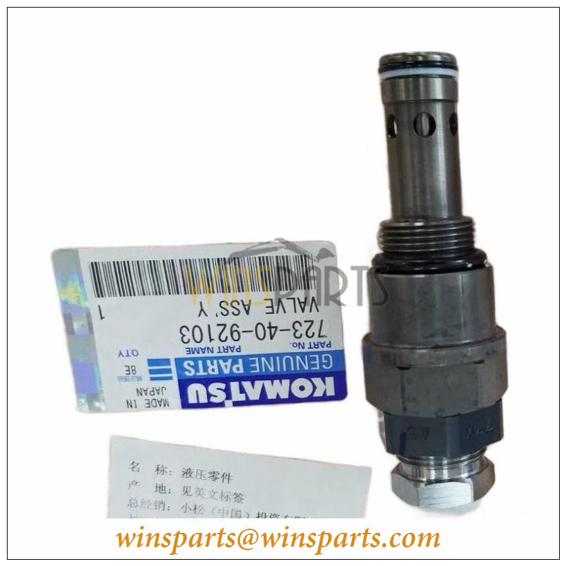723-40-92103 Komatsu Relief Valve PC400-7 PC450-7