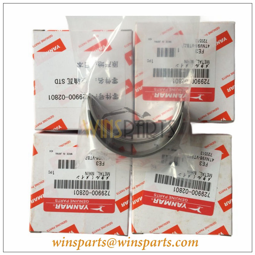729900-02801 YANMAR Main Bearing Set