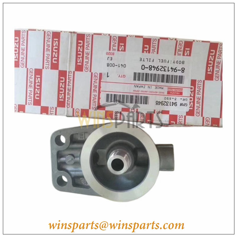 Isuzu 8-94132948-0 8941329480 4BG1 Engine Fuel Filter Cover Housing