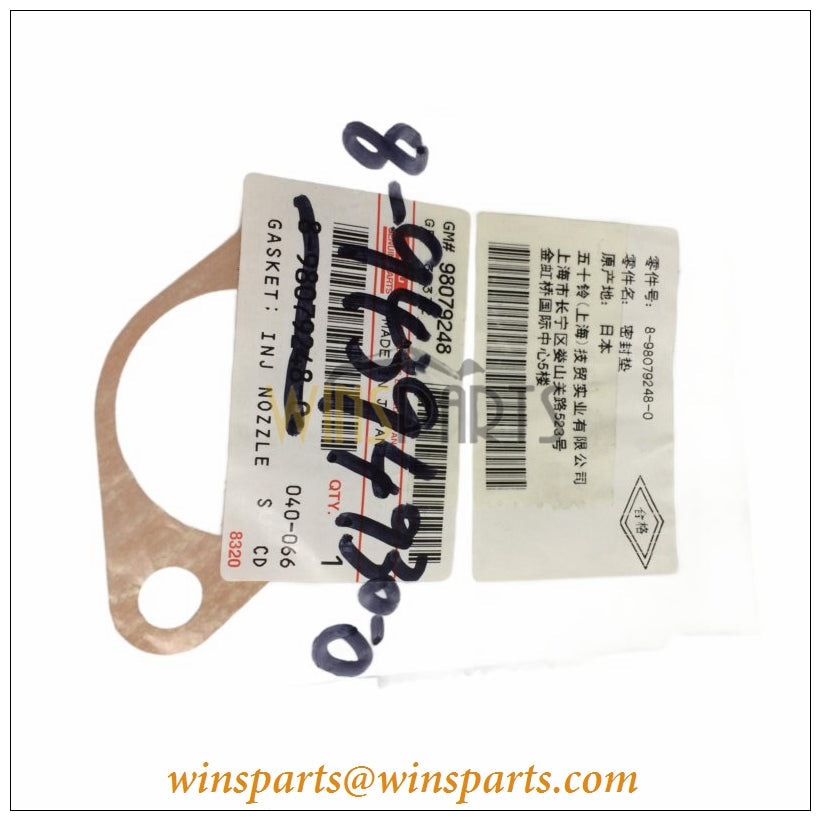 Isuzu 8-94394930-0 8943949300 4HK1 6HK1 Engine Oil Cooler Element Gasket