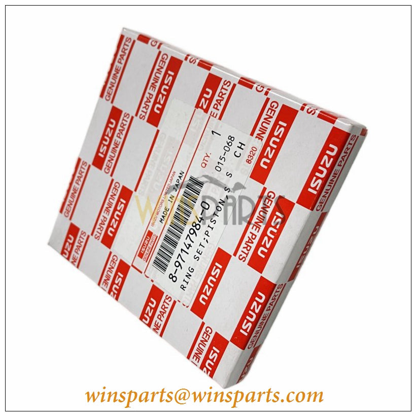 Isuzu 8-97147984-0 8971479840 4JG1 4JG2 Engine Piston Ring Set STD 
