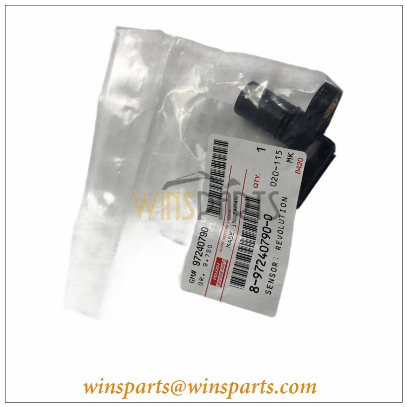 Isuzu 8-97240790-0 8972407900 6BG1 Engine Revolution Speed Sensor