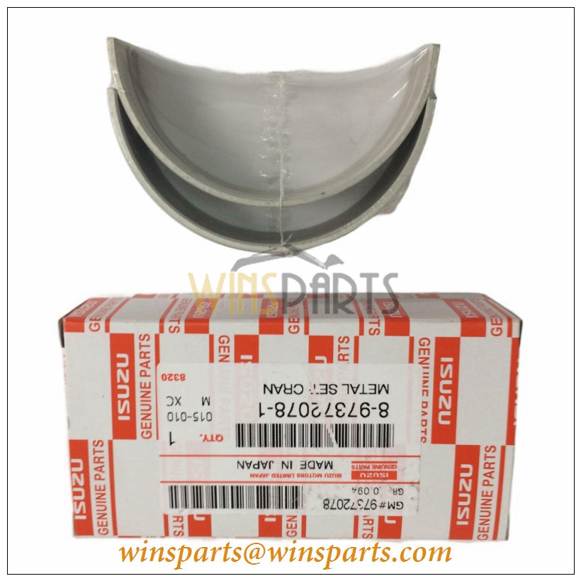 Isuzu 8-97372078-1 8973720781 4HK1 6HK1 Crankshaft Main Bearing Set STD Brown 