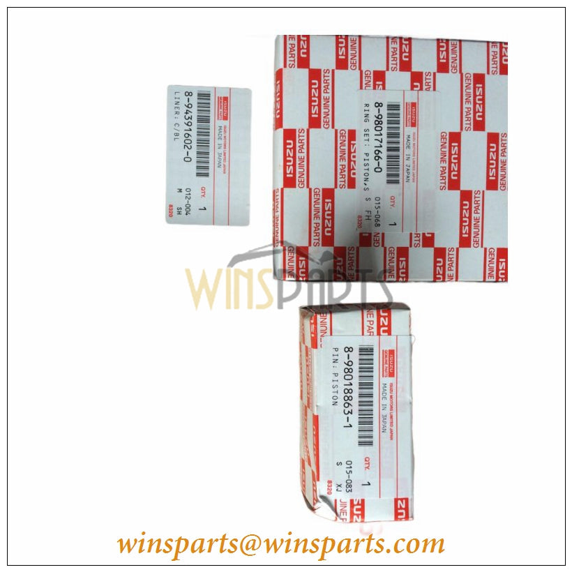 Isuzu 8-97391602-0 8973916020 4HK1 6HK1 Cylinder Liner Sleeve