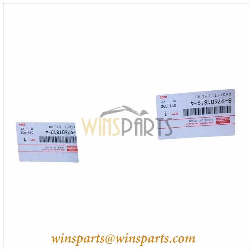 Isuzu 8-97601819-4 8976018194 6HK1 Cylinder Head Gasket