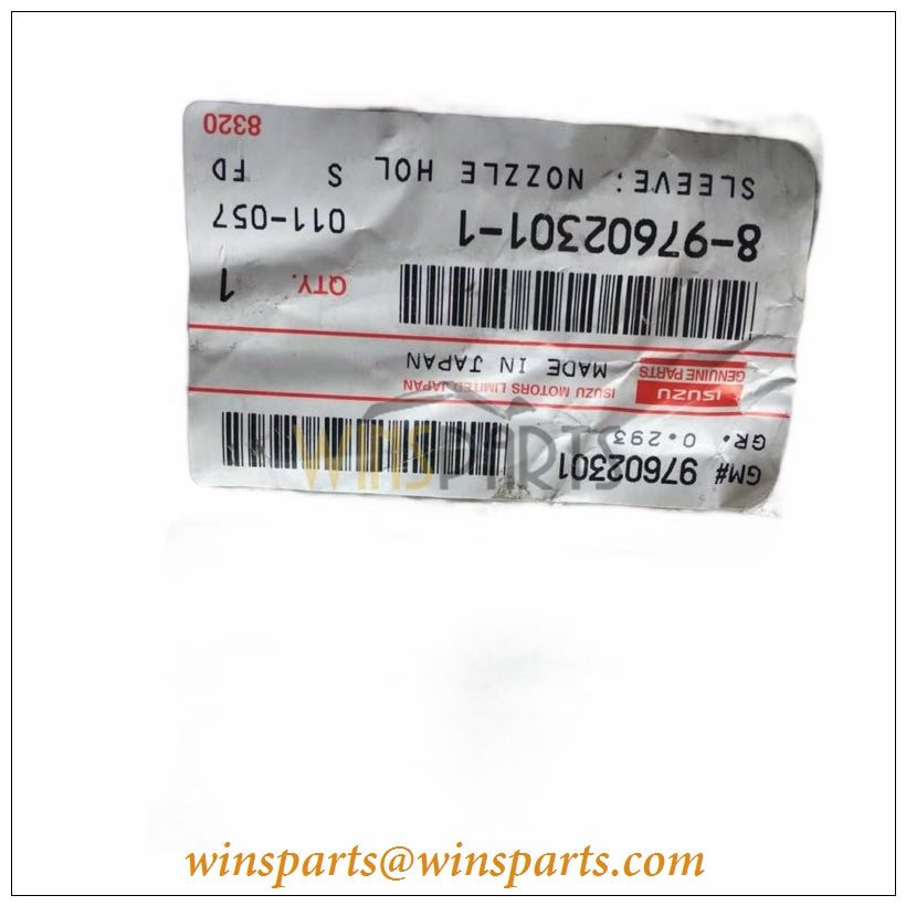 Isuzu 8-97602301-1 8976023011 4HK1 6HK1 Injector Nozzle Sleeve Injector Sleeve