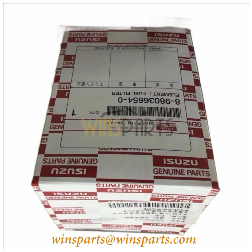 Isuzu 8-98036654-0 8980366540 4HK1 6HK1 Fuel Filter Element