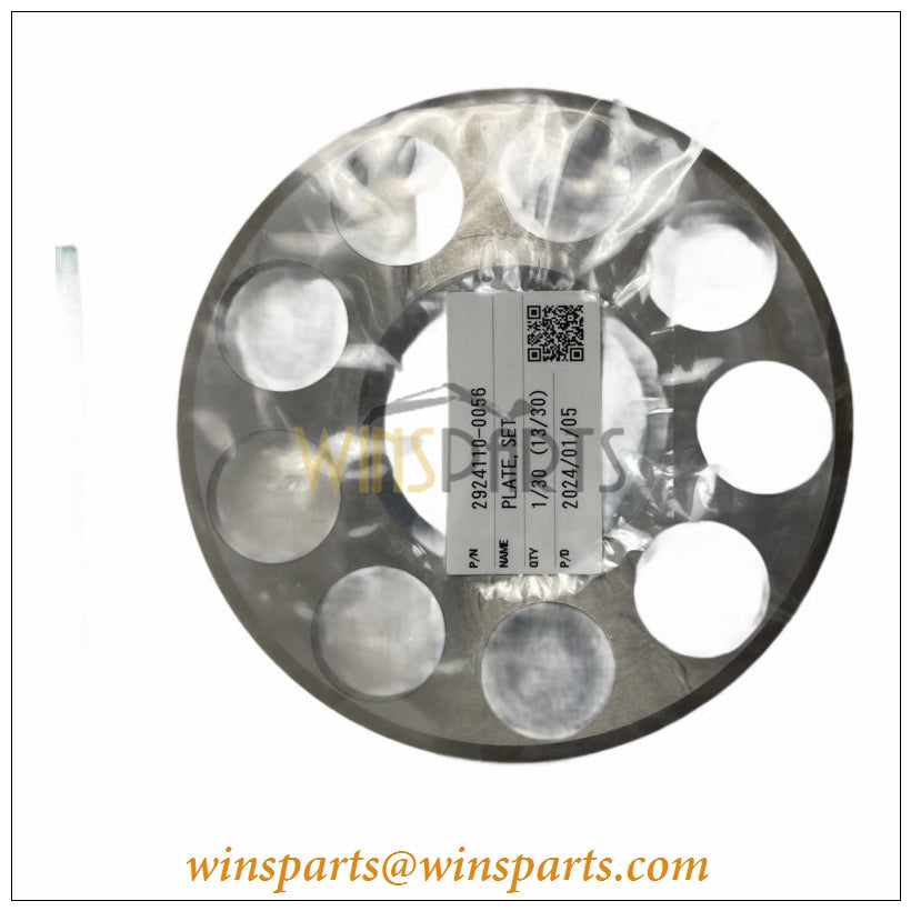 LC10V00010S153 SK350-8 K3V112 Set Plate Main Hydraulic Pump Kobelco SK330-8 SK350-8 SK350-9 SK380-8