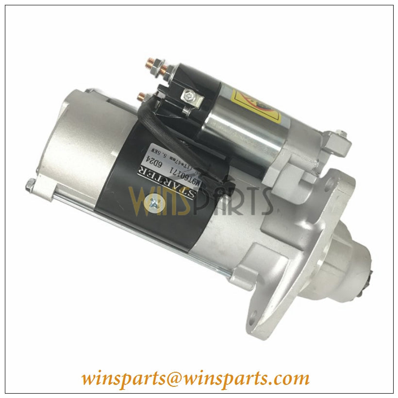 ME049315 VAME049315 Mitsubishi 6D22 6D24 Starter Motor Kobelco SK400 SK450