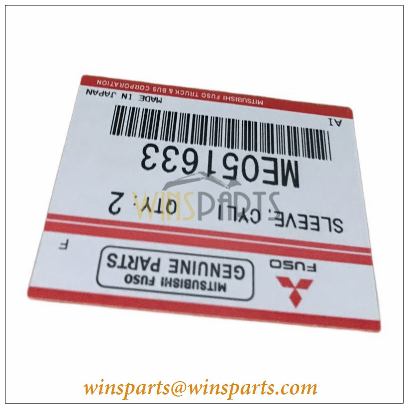 ME051633 VAME051633 Mitsubishi 6D22 Cylinder Liner Mitsubishi 6D14-T 6D15-T 6D16-T Engines