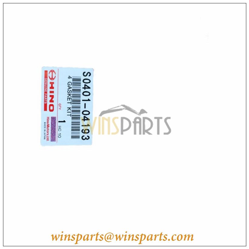 S0401-04193 Hino J05E J08E J05E Cylinder Head Gasket Kit Overhaul Kobelco SK200-8 SK210-8 SK250-8 SK260-8