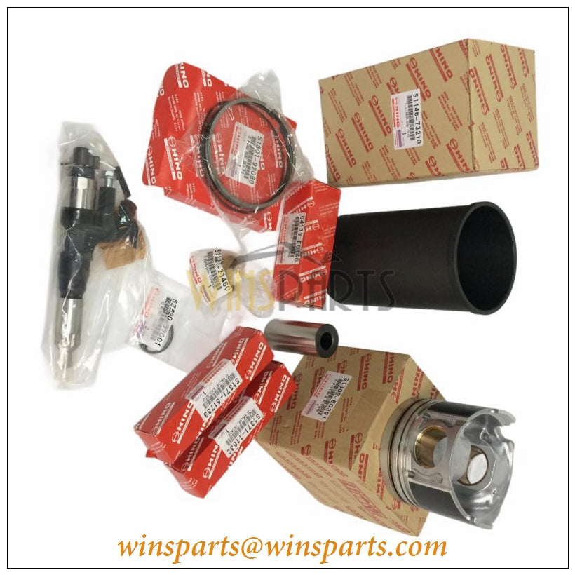S0404-04193 VHS040104193A VH040104193A Hino J05E J08E Cylinder Head Gasket Kit Overhaul Kobelco SK200-8 SK210-8 SK250-8 SK260-8 