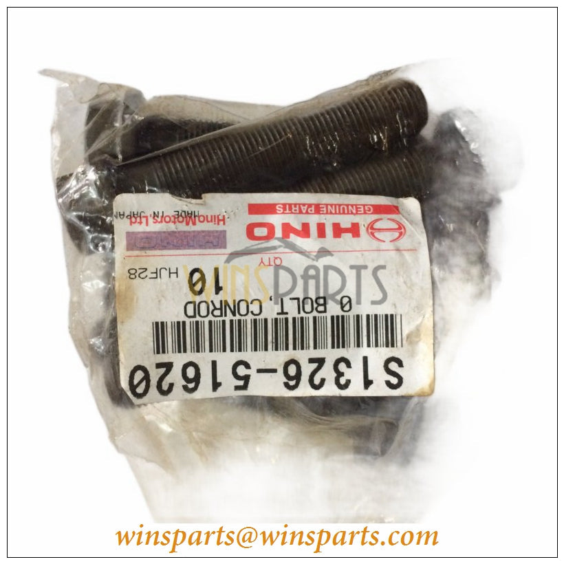S1326-51620 Hino J05E J08E Connecting Rod Bolt Con Rod Screw Kobelco SK200-8 SK210-8 SK250-8 SK350-8 