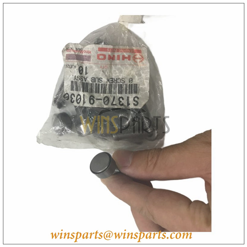 S1370-91030 Hino J05E J08E Valve Adjusting Screw Sub-Assy Kobelco SK200-8 SK210-8 SK250-8 SK350-8 