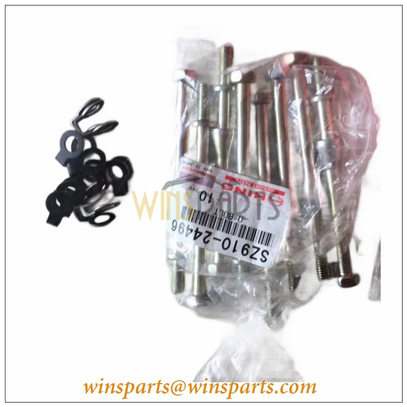 SZ910-24496--VH900124600A Hino J05E J08E Injector Socket Bolt Injector Clamp Bolt Kobelco SK200-8 SK210-8 SK250-8 SK350-8 