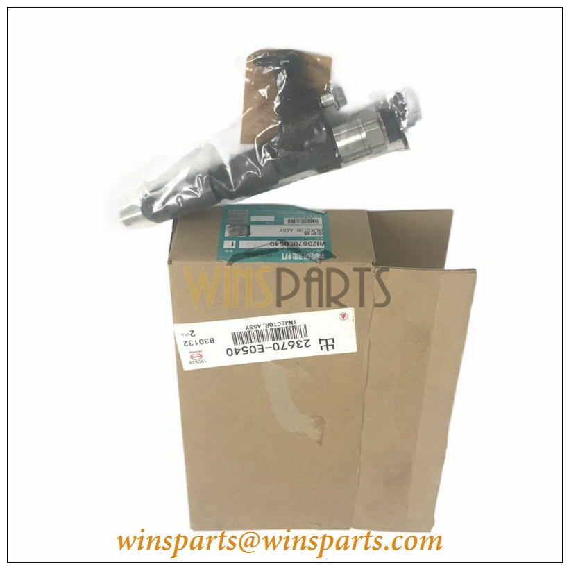 VH23670E0540 Fuel Injector Assy Common Rail J05E Engine Kobelco SK200-8 SK210LC-8 SK250-8 SK260-8