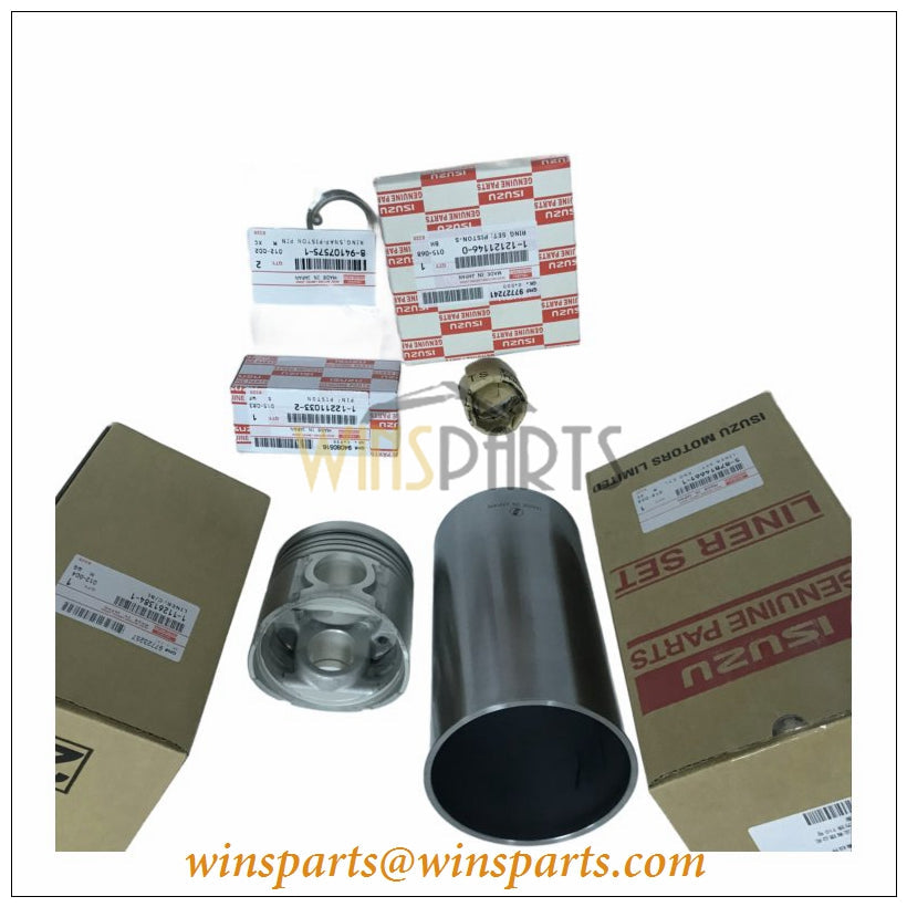 VI1112612550 111261-2550 Cylinder Liner OD GRD=1 ID GRD=AX Kobelco SK135SR SK200SR SK200SRLC SK115SRDZ